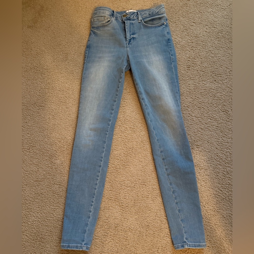 Frame Denim Light Blue Skinny Jeans